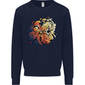 Tumpet Player Jazz Kids Sweatshirt Jumper Navy Blue