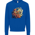 Tumpet Player Jazz Kids Sweatshirt Jumper Royal Blue