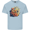 Tumpet Player Jazz Mens Cotton T-Shirt Tee Top Light Blue