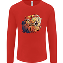 Tumpet Player Jazz Mens Long Sleeve T-Shirt Red