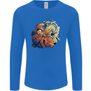 Tumpet Player Jazz Mens Long Sleeve T-Shirt Royal Blue