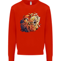 Tumpet Player Jazz Mens Sweatshirt Jumper Bright Red