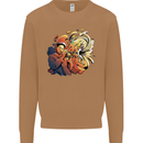 Tumpet Player Jazz Mens Sweatshirt Jumper Caramel Latte