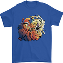 Tumpet Player Jazz Mens T-Shirt 100% Cotton Royal Blue