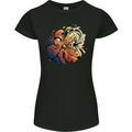 Tumpet Player Jazz Womens Petite Cut T-Shirt Black
