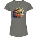Tumpet Player Jazz Womens Petite Cut T-Shirt Charcoal