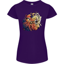 Tumpet Player Jazz Womens Petite Cut T-Shirt Purple