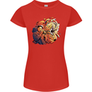 Tumpet Player Jazz Womens Petite Cut T-Shirt Red