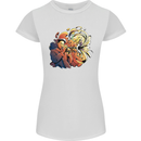 Tumpet Player Jazz Womens Petite Cut T-Shirt White