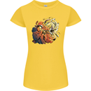 Tumpet Player Jazz Womens Petite Cut T-Shirt Yellow