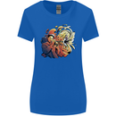 Tumpet Player Jazz Womens Wider Cut T-Shirt Royal Blue