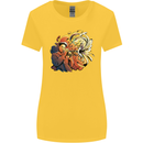Tumpet Player Jazz Womens Wider Cut T-Shirt Yellow