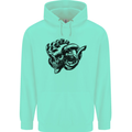 Turbo Skull Car Enthusiast Engine Drifting Childrens Kids Hoodie Peppermint