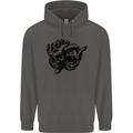 Turbo Skull Car Enthusiast Engine Drifting Childrens Kids Hoodie Storm Grey