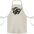 Turbo Skull Car Enthusiast Engine Drifting Cotton Apron 100% Organic Natural