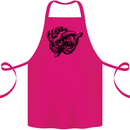 Turbo Skull Car Enthusiast Engine Drifting Cotton Apron 100% Organic Pink