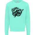 Turbo Skull Car Enthusiast Engine Drifting Kids Sweatshirt Jumper Peppermint