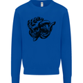 Turbo Skull Car Enthusiast Engine Drifting Kids Sweatshirt Jumper Royal Blue