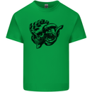 Turbo Skull Car Enthusiast Engine Drifting Kids T-Shirt Childrens Irish Green