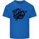 Turbo Skull Car Enthusiast Engine Drifting Kids T-Shirt Childrens Royal Blue