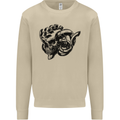 Turbo Skull Car Enthusiast Engine Drifting Mens Sweatshirt Jumper Sand