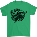 Turbo Skull Car Enthusiast Engine Drifting Mens T-Shirt Cotton Gildan Irish Green