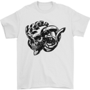 Turbo Skull Car Enthusiast Engine Drifting Mens T-Shirt Cotton Gildan White
