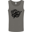 Turbo Skull Car Enthusiast Engine Drifting Mens Vest Tank Top Charcoal
