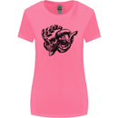 Turbo Skull Car Enthusiast Engine Drifting Womens Wider Cut T-Shirt Azalea