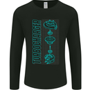 Turbocharger Schematics Muscle Car Drift Mens Long Sleeve T-Shirt Black