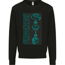 Turbocharger Schematics Muscle Car Drift Mens Sweatshirt Jumper Black
