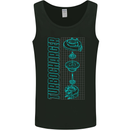 Turbocharger Schematics Muscle Car Drift Mens Vest Tank Top Black
