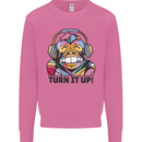Turn It Up Monkey DJ Headphones Music Mens Sweatshirt Jumper Azalea