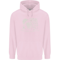 Twisted DJ Decks Vinyl DJing Acid House Childrens Kids Hoodie Light Pink
