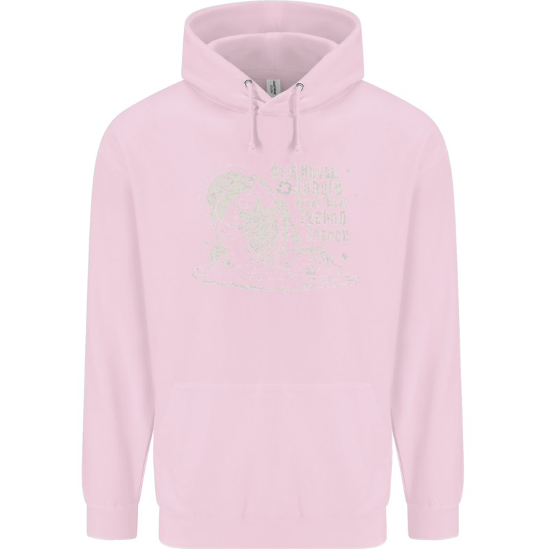 Twisted DJ Decks Vinyl DJing Acid House Childrens Kids Hoodie Light Pink