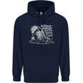 Twisted DJ Decks Vinyl DJing Acid House Childrens Kids Hoodie Navy Blue