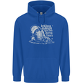 Twisted DJ Decks Vinyl DJing Acid House Childrens Kids Hoodie Royal Blue