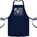 Twisted DJ Decks Vinyl DJing Acid House Cotton Apron 100% Organic Navy Blue