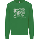 Twisted DJ Decks Vinyl DJing Acid House Kids Sweatshirt Jumper Irish Green