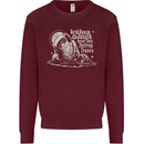 Twisted DJ Decks Vinyl DJing Acid House Kids Sweatshirt Jumper Maroon