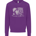 Twisted DJ Decks Vinyl DJing Acid House Kids Sweatshirt Jumper Purple