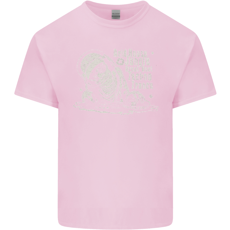 Twisted DJ Decks Vinyl DJing Acid House Kids T-Shirt Childrens Light Pink