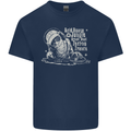Twisted DJ Decks Vinyl DJing Acid House Kids T-Shirt Childrens Navy Blue
