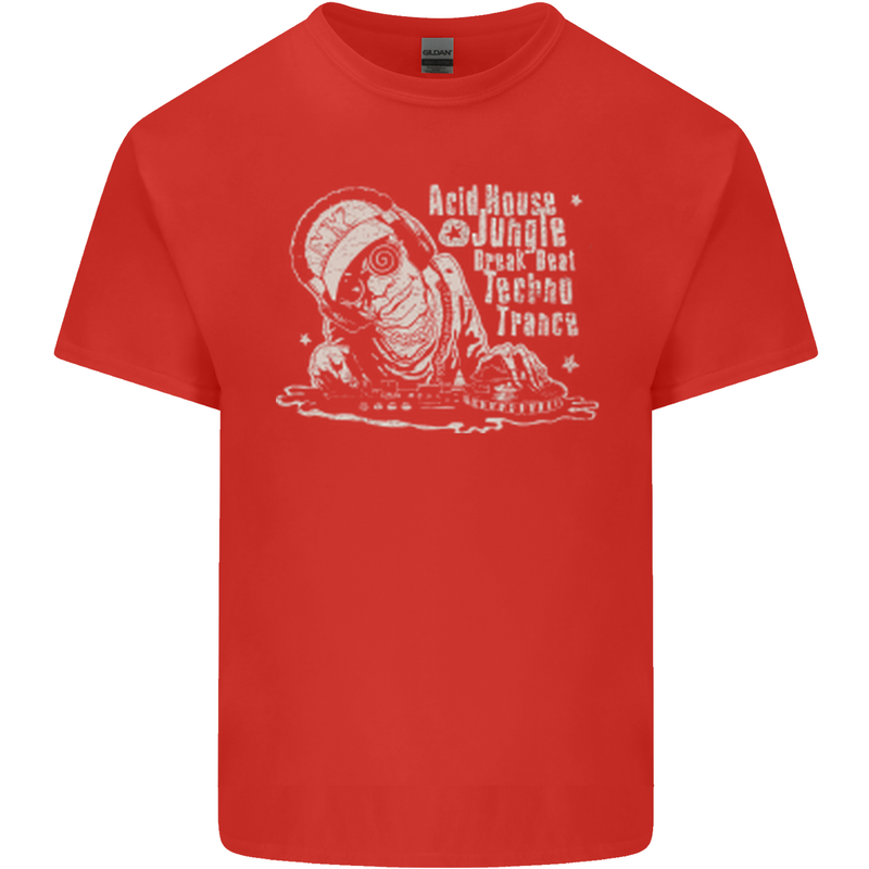 Twisted DJ Decks Vinyl DJing Acid House Kids T-Shirt Childrens Red
