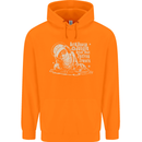 Twisted DJ Decks Vinyl DJing Acid House Mens 80% Cotton Hoodie Orange