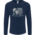 Twisted DJ Decks Vinyl DJing Acid House Mens Long Sleeve T-Shirt Navy Blue