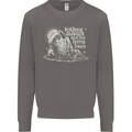 Twisted DJ Decks Vinyl DJing Acid House Mens Sweatshirt Jumper Charcoal
