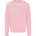 Twisted DJ Decks Vinyl DJing Acid House Mens Sweatshirt Jumper Light Pink