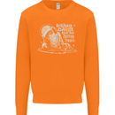 Twisted DJ Decks Vinyl DJing Acid House Mens Sweatshirt Jumper Orange