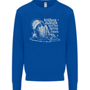 Twisted DJ Decks Vinyl DJing Acid House Mens Sweatshirt Jumper Royal Blue